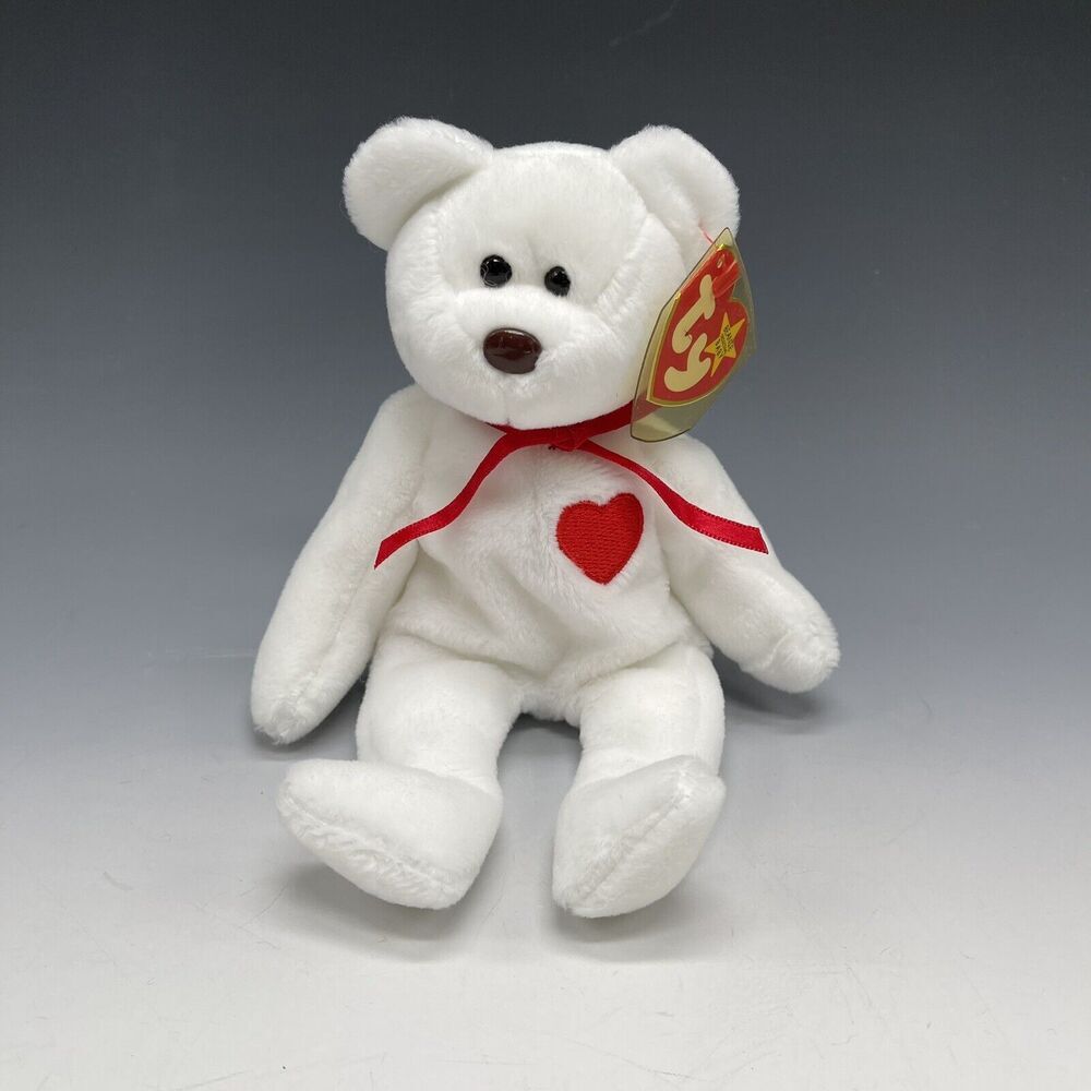 Ty Valentino‎ Bear Beanie Baby 1993 Vintage
